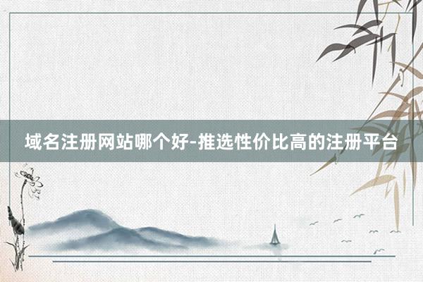 域名注册网站哪个好-推选性价比高的注册平台