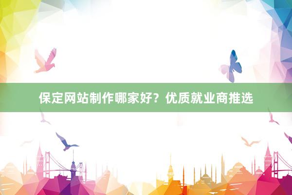 保定网站制作哪家好？优质就业商推选
